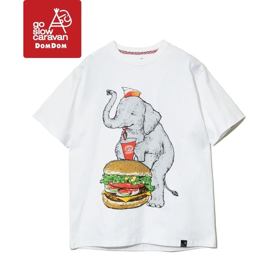 go slow caravan ゴースローキャラバン 【DOMDOM×GSC】USA/CビッグドムゾウTEE (MENS/WOMENS)