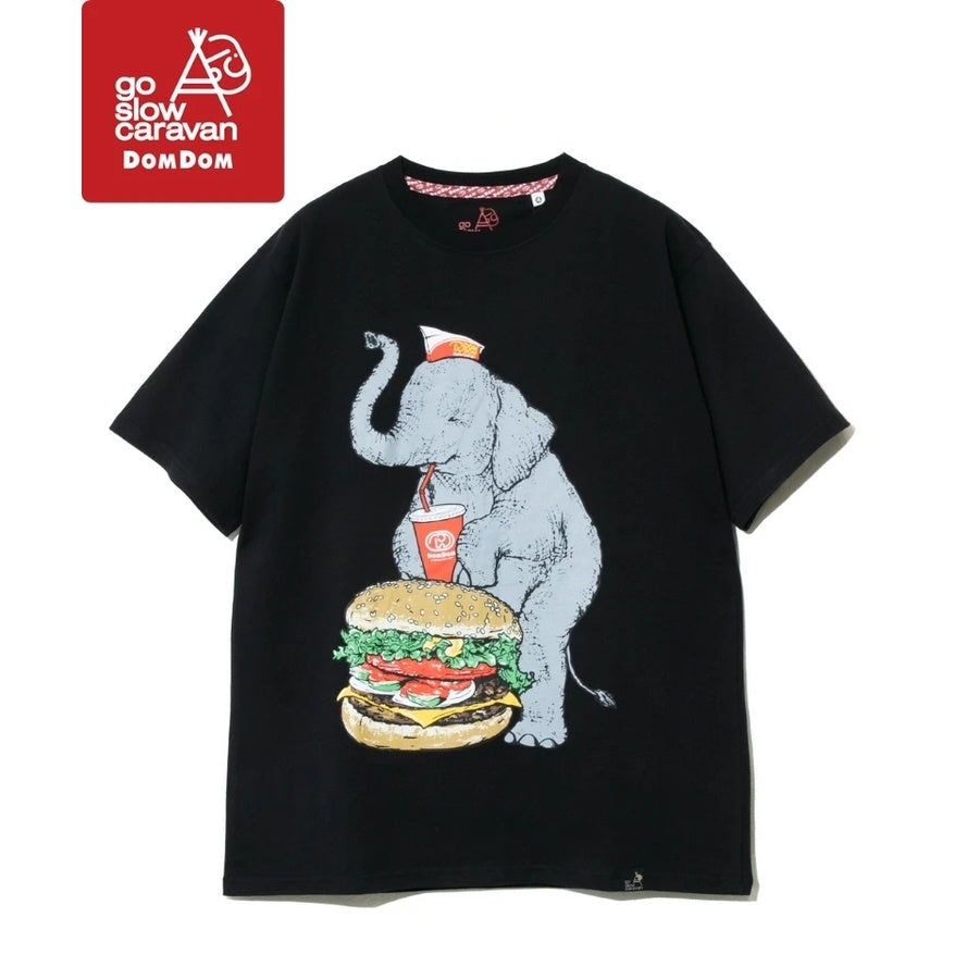 go slow caravan ゴースローキャラバン 【DOMDOM×GSC】USA/CビッグドムゾウTEE (MENS/WOMENS)