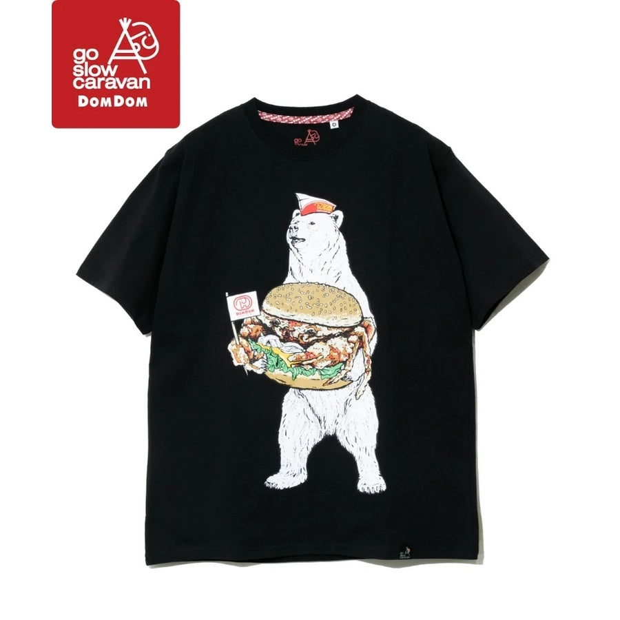 go slow caravan ゴースローキャラバン 【DOMDOM×GSC】USA/CカニバーガークマTEE (MENS/WOMENS)