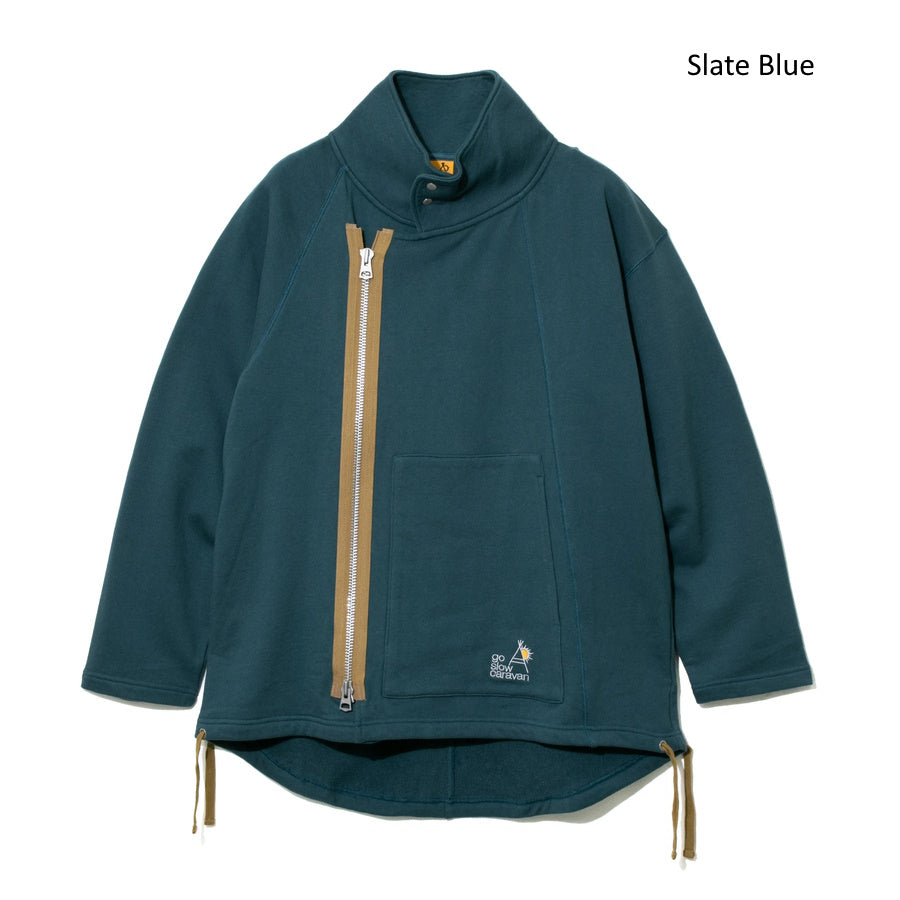 go slow caravan ゴースローキャラバン 空紡糸裏毛 BIG ZIP スタンドジャケット (MENS/WOMENS) 秋冬 メンズ レディース