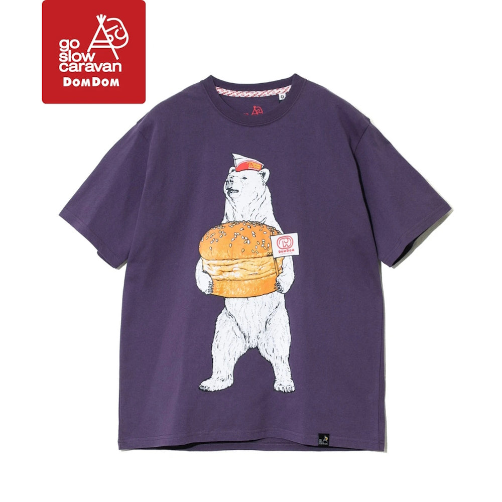 go slow caravan ゴースローキャラバン 【DOMDOM×GSC】手作り厚焼きたまごバーガークマTEE (MENS)