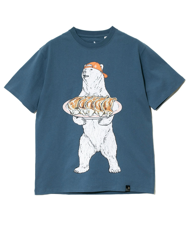 go slow caravan ゴースローキャラバン USA/C 餃子クマ TEE (MENS/WOMENS)
