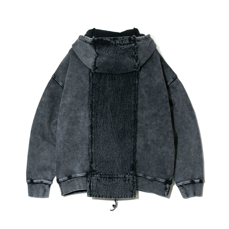 go slow caravan ゴースローキャラバン MIX FAB ルーズスウェットZIPパーカー HARD PIGMENT DYE (MENS)メンズ 春夏