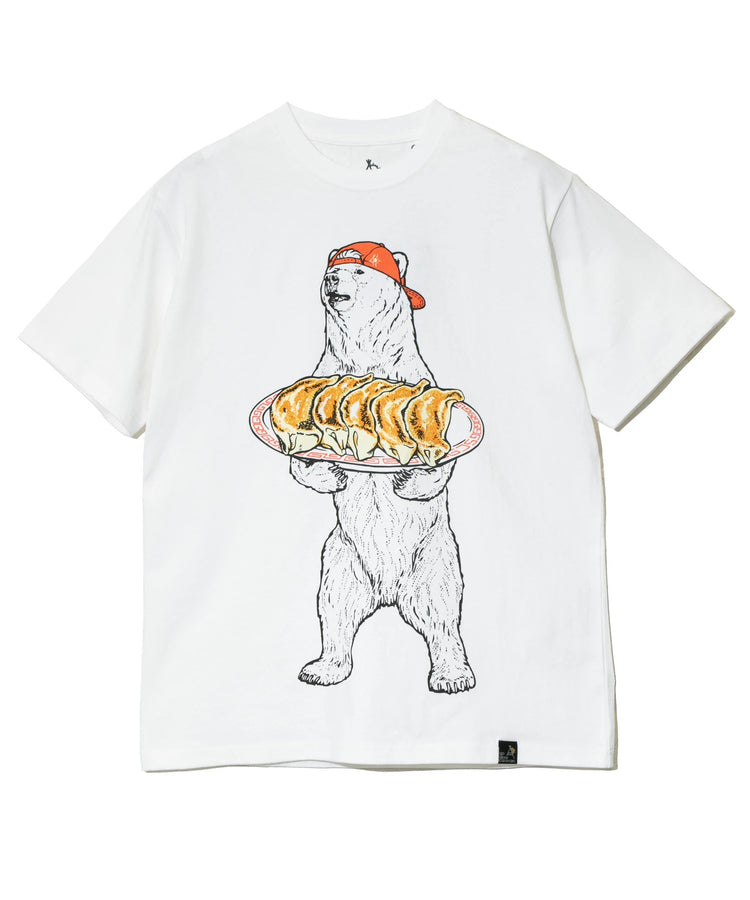 go slow caravan ゴースローキャラバン USA/C 餃子クマ TEE (MENS/WOMENS)