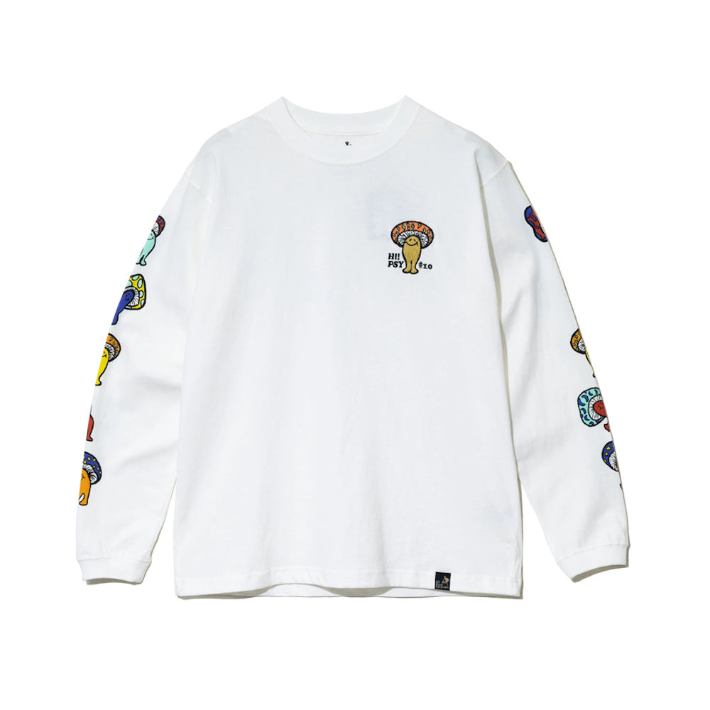 go slow caravan ゴースローキャラバン USA/C Hi!PSY!キノコ ロングスリーブ TEE (MENS)