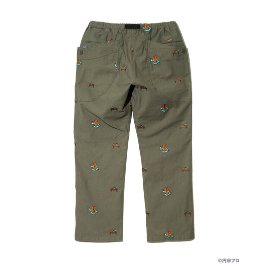 go slow caravan ゴースローキャラバン 【ウルトラマン×go slow caravan】ストレッチオックス 怪獣刺繍脇ポケパンツ (MENS)