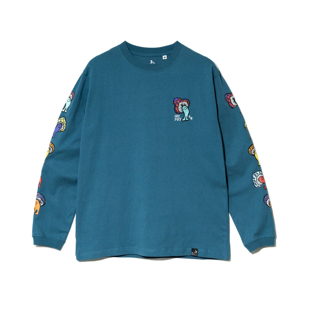 go slow caravan ゴースローキャラバン USA/C Hi!PSY!キノコ ロングスリーブ TEE (MENS)