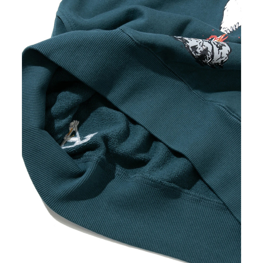go slow caravan ゴースローキャラバン 空紡糸裏毛 焚き火アニマルプルパーカー クマ (MENS/WOMENS) 秋冬 メンズ レディース