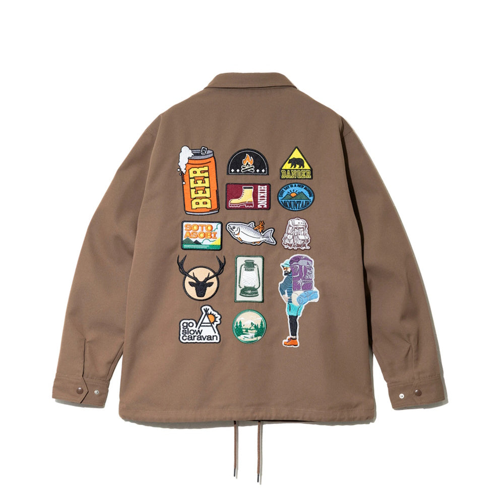 go slow caravan ゴースローキャラバン T/CキャンバスワッペンコーチJKT (MENS) 秋冬