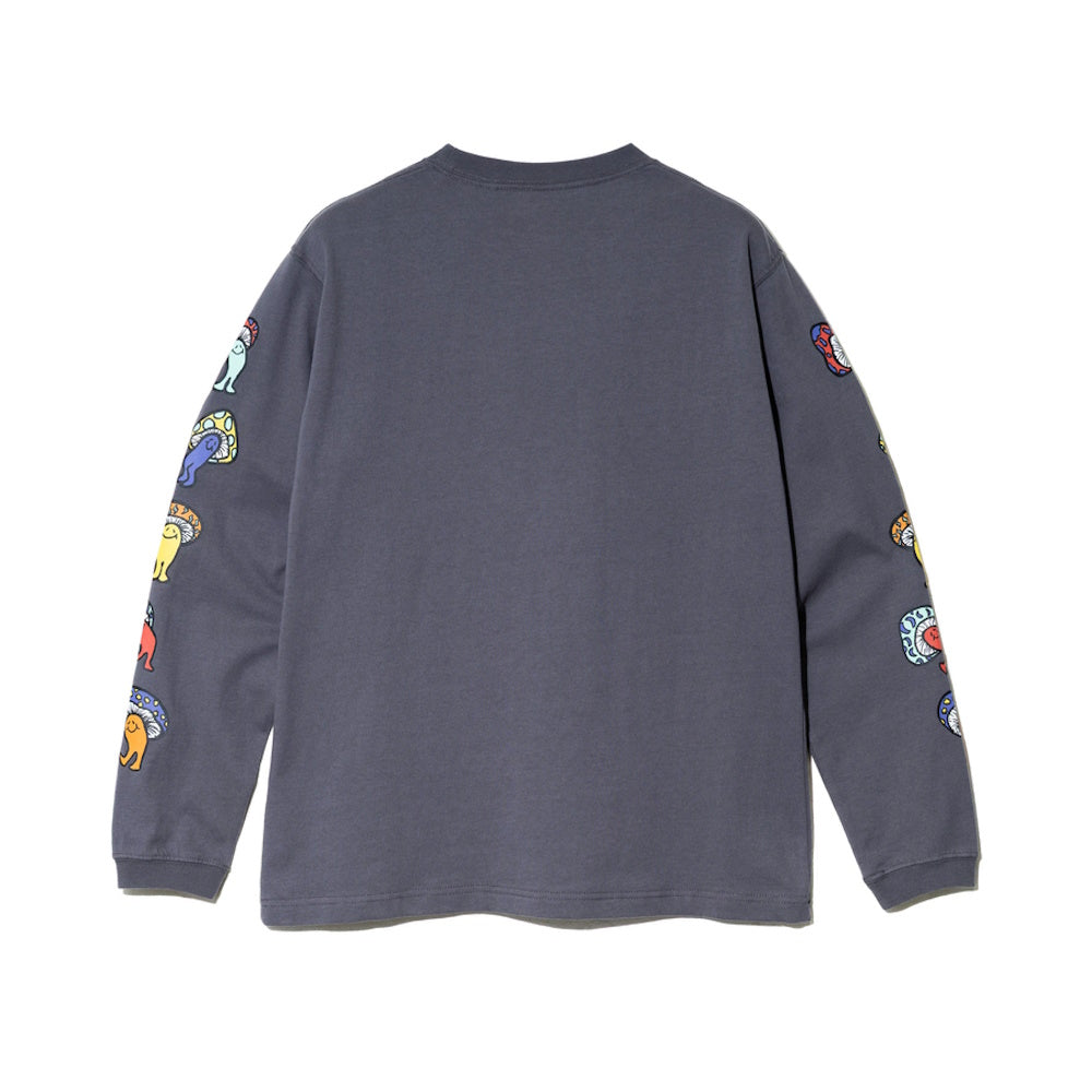 go slow caravan ゴースローキャラバン USA/C Hi!PSY!キノコ ロングスリーブ TEE (MENS)