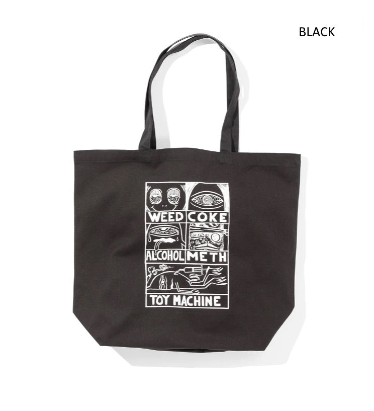 TOY MACHINE トイマシーン DRUGGED EYES CANVAS TOTE BAG トートバッグ