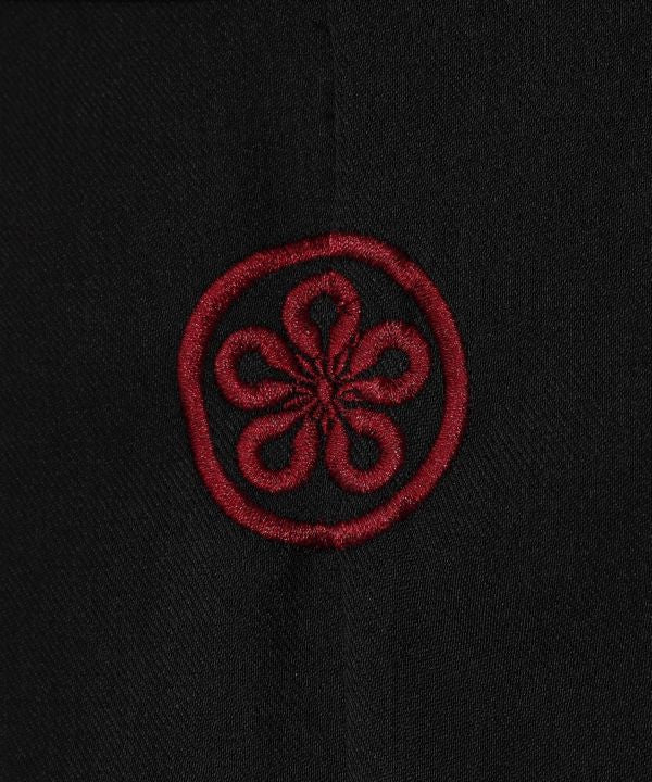 倭物やカヤ 倭の晴れ着着物メンズ羽織 7CQ-5315 BK SUMI