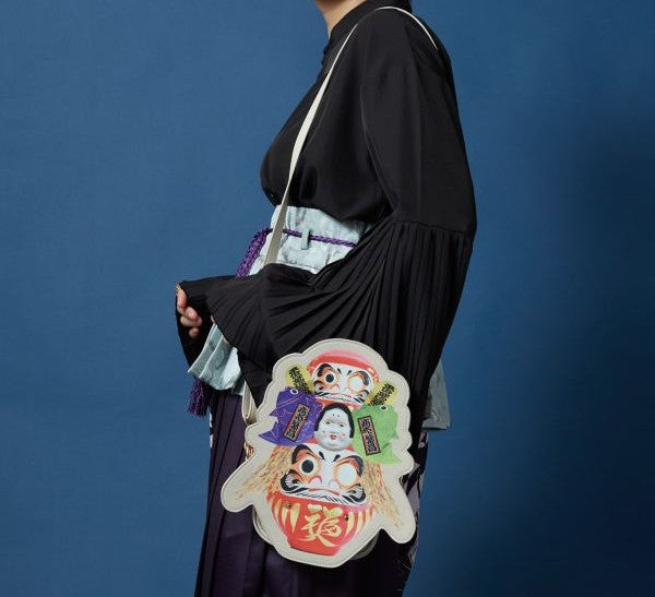 倭物やカヤ 開運来福ショルダー だるま DARUMA