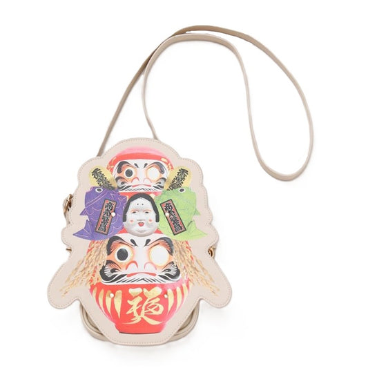 倭物やカヤ 開運来福ショルダー だるま DARUMA