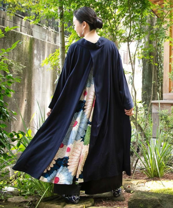 花ざかり八掛ワンピース 和装 秋冬 倭物やカヤ