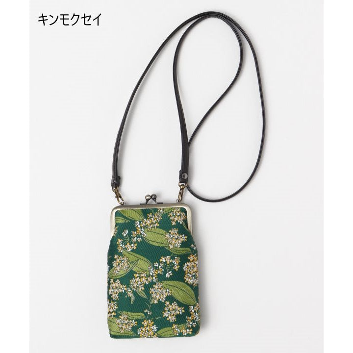 四季の山粧い携帯がまショルダー スマホポーチ 和装 倭物やカヤ