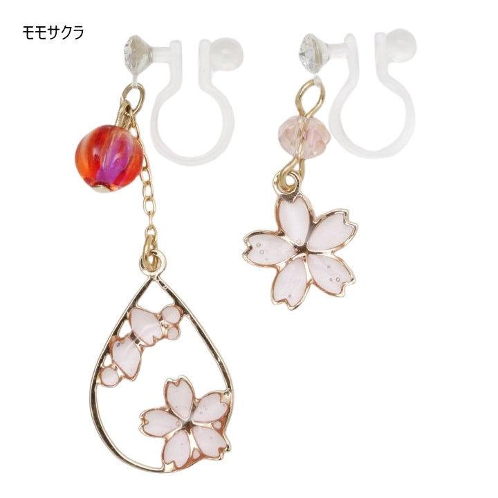 チャイハネ・amina 倭物や カヤ クリックポスト発送!透かし和イヤリング 桜 金魚