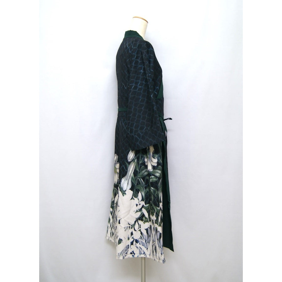モダン着物ワンピース《重宗玉緒×倭物やカヤ》 秋冬 BK HATO GR KYOUKAISEN DKPP BARA 和装