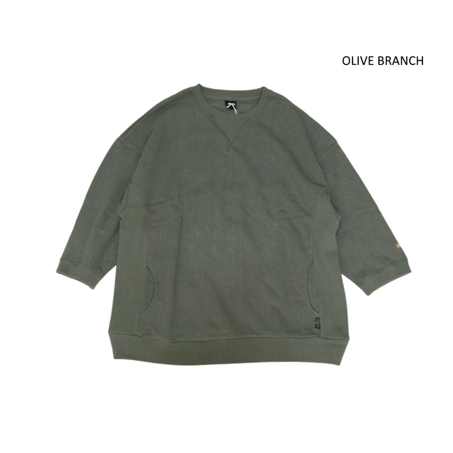 GOHEMP ゴーヘンプ THREE QUARTER SL CREW メンズ 秋冬 スウェット シンプル ビッグシルエット