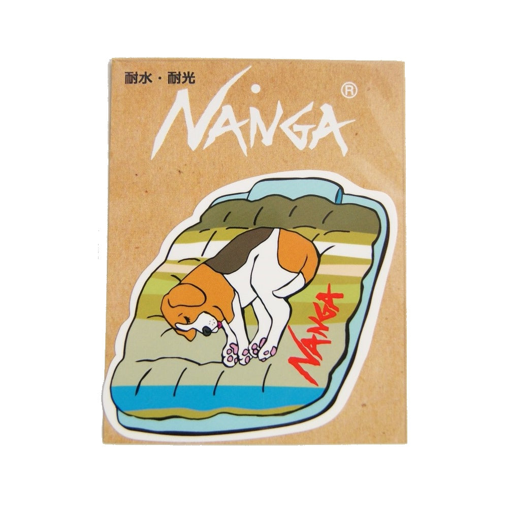 NANGA ナンガ NANGA×USHIODA HIROAKI STICKER ナンガ×ウシオダヒロアキ ステッカー