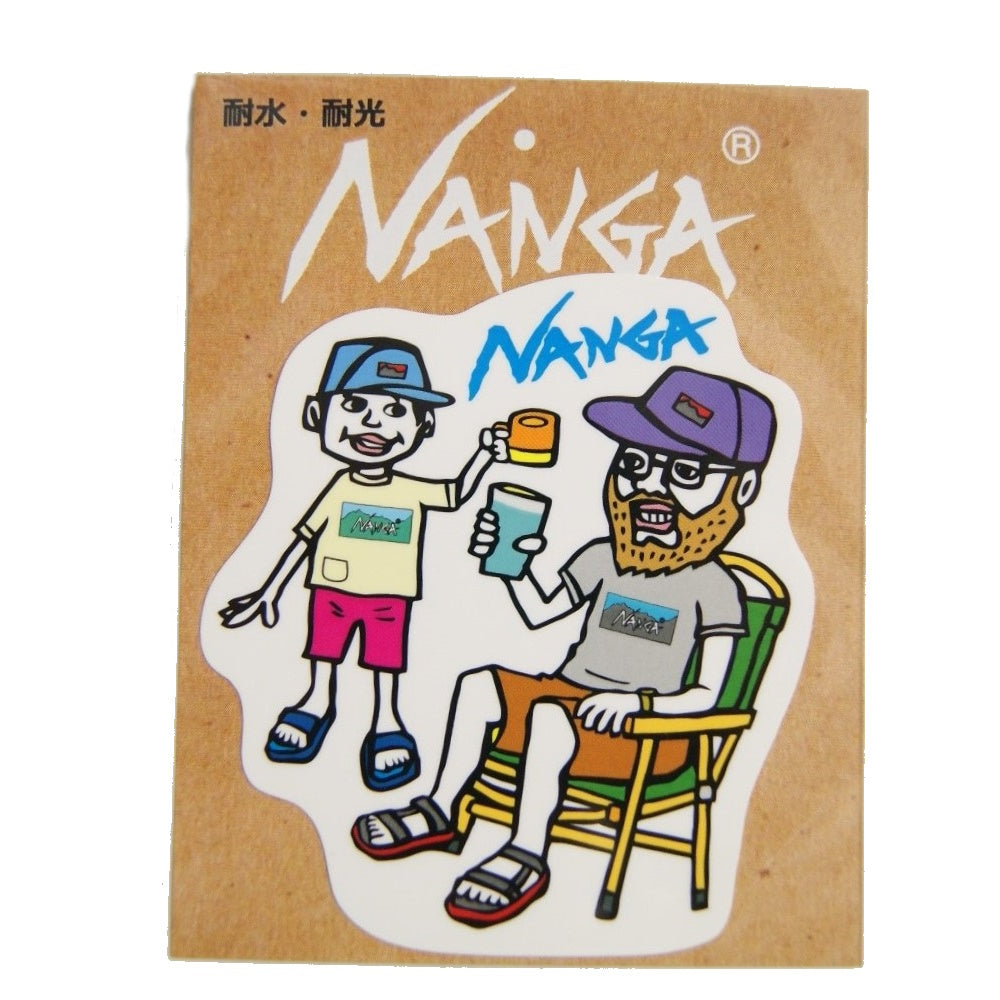 NANGA ナンガ NANGA×USHIODA HIROAKI STICKER ナンガ×ウシオダヒロアキ ステッカー