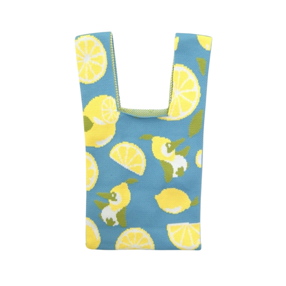 CHUMS チャムス Jacquard Knit Mini Tote Bag CHUMS Lemon