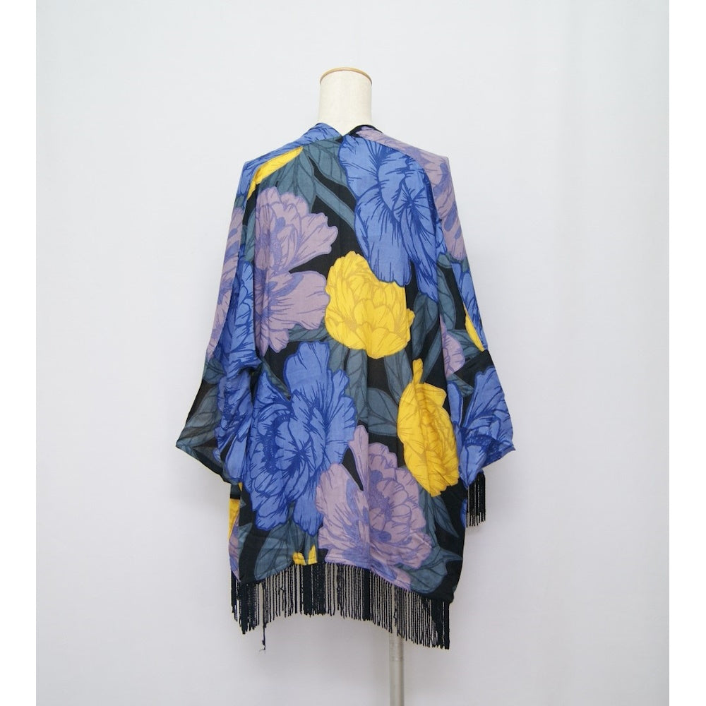 倭物やカヤ【UVカット加工】錦上添花羽織 カーディガン 和装 花柄 春夏