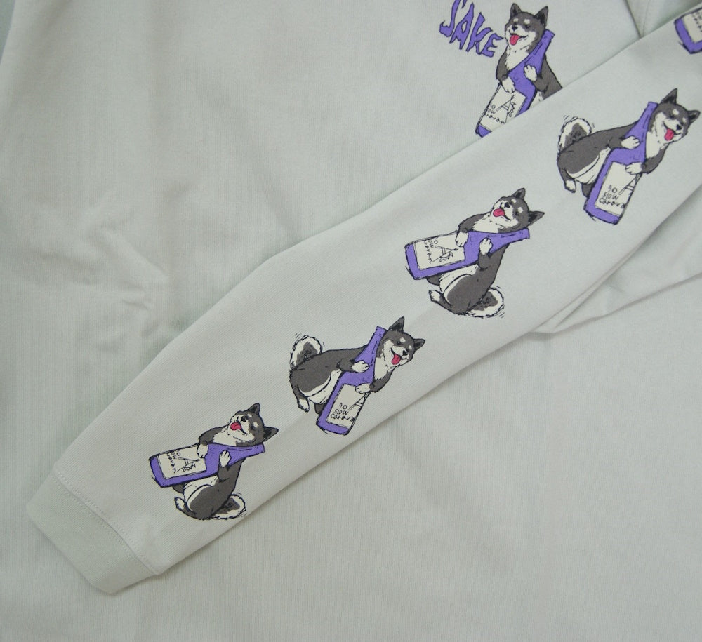 go slow caravan ゴースローキャラバン 超ヘビーUSA/C 柴犬と晩酌ロングスリーブ TEE (MENS/WOMENS) 秋冬 メンズ レディース