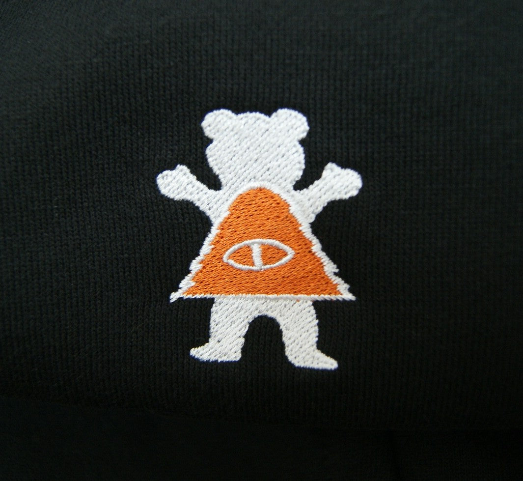POLeR BEAR ZIP HOODIE POLeR×GRIZZLY BLACK