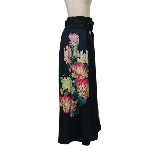 倭物やカヤ 花鳥スカート 7CQ-6110