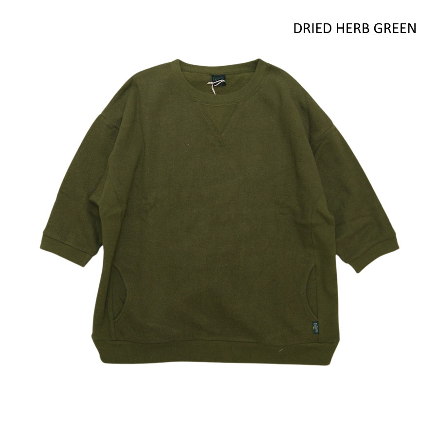 GOHEMP ゴーヘンプ THREE QUARTER SL CREW メンズ 秋冬 スウェット シンプル ビッグシルエット