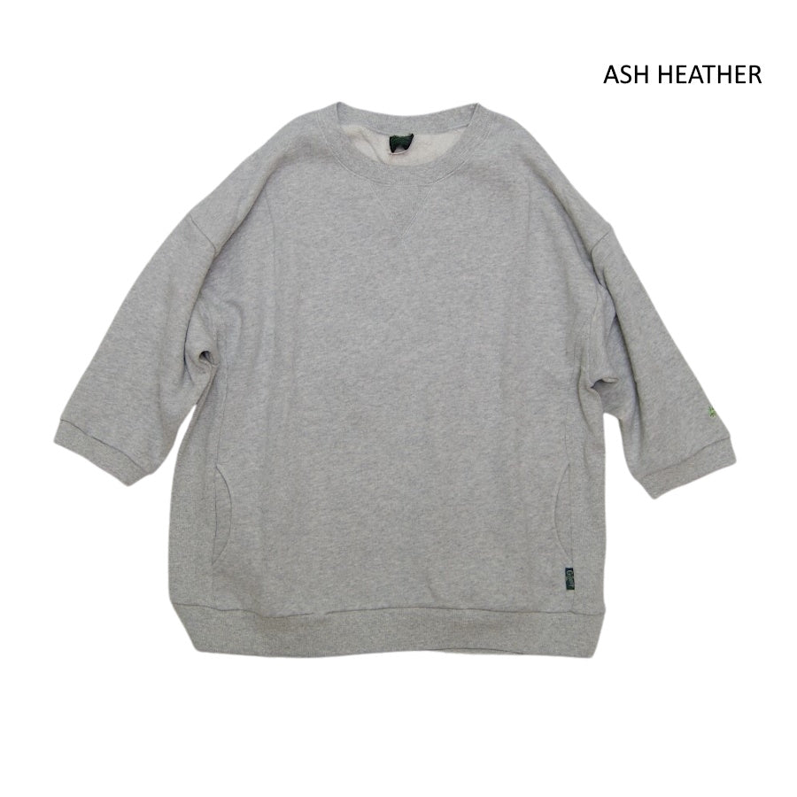 GOHEMP ゴーヘンプ THREE QUARTER SL CREW レディース 秋冬 スウェット シンプル ビッグシルエット