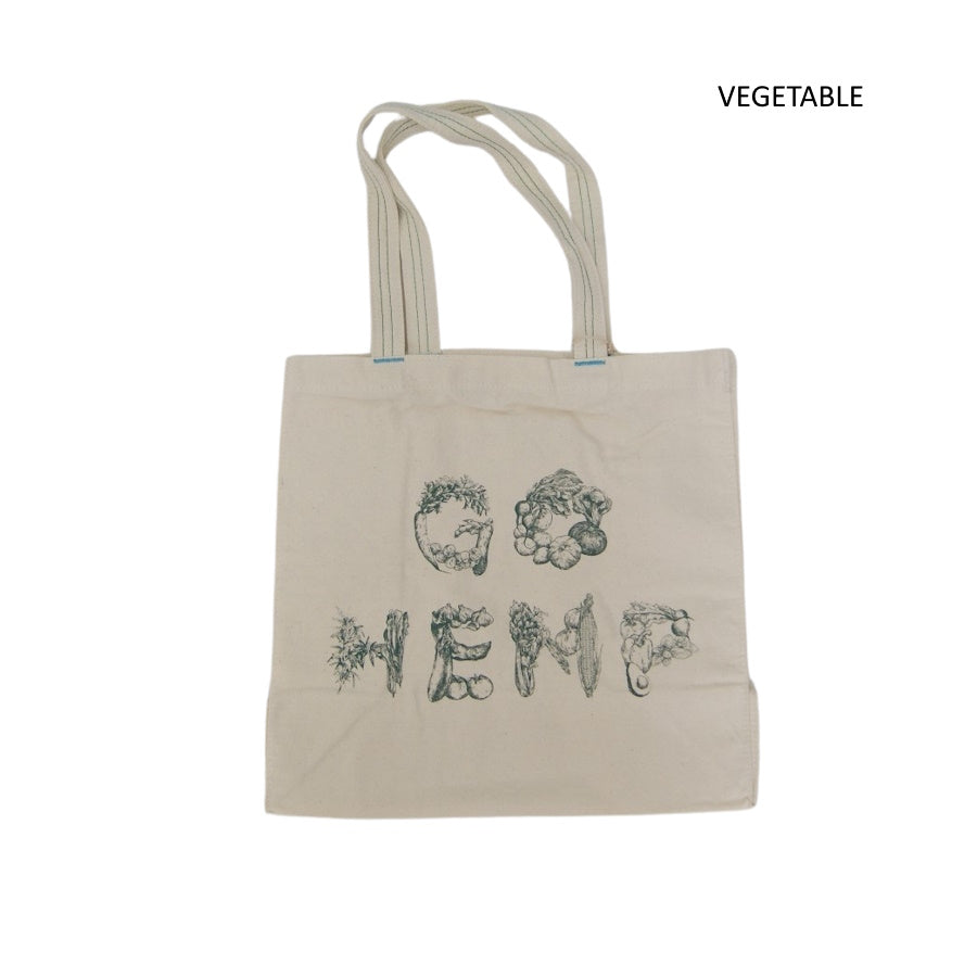 HELLO NATUREをテーマにアーティストとのコラボレーションクリックポスト発送 GOHEMP ゴーヘンプ ECO BAG VEGE&HERB LOGO DON’T WASTE FOOD PARADISE ALLEY BREAD&CO. エコバッグ