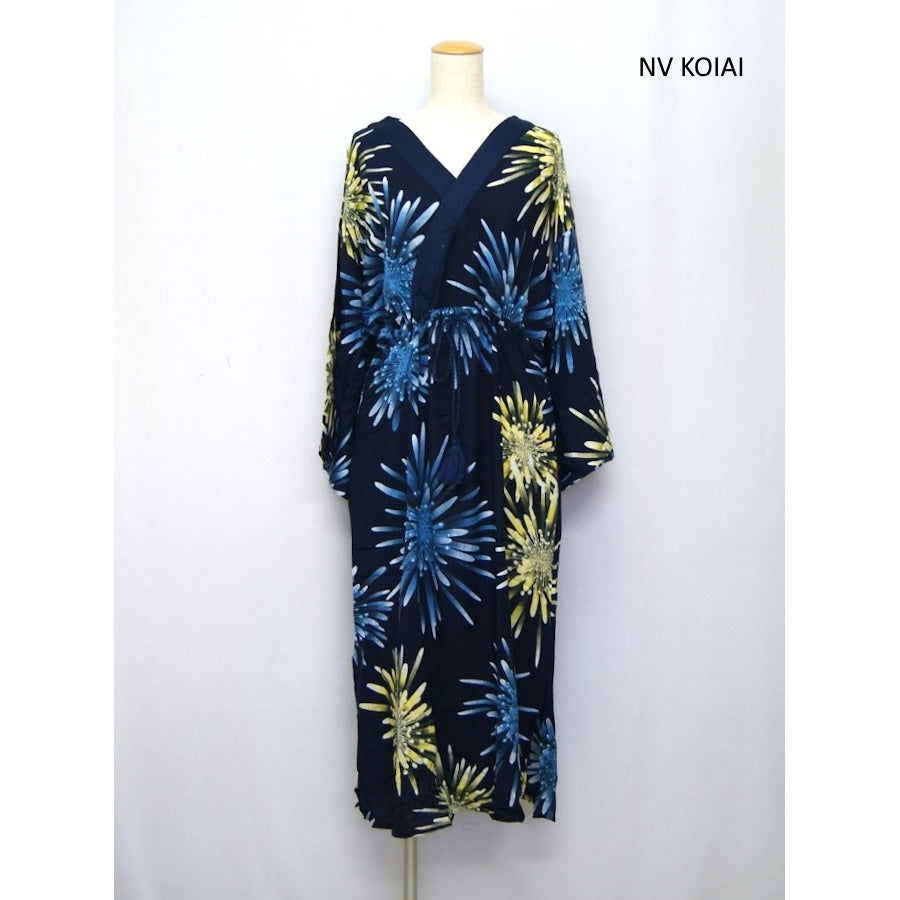 倭物や カヤ 宵花火ワンピース 和装 春夏 ポケット付きワンピース