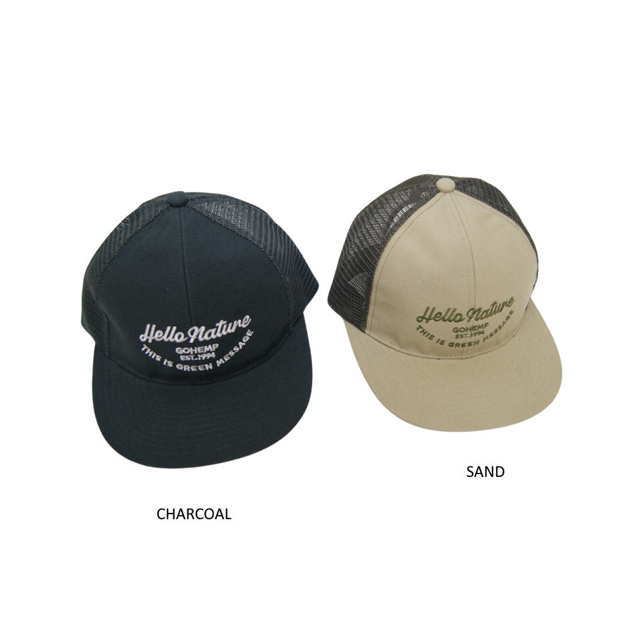 GOHEMP ゴーヘンプ HELLOW NATURE MESH CAP キャップ
