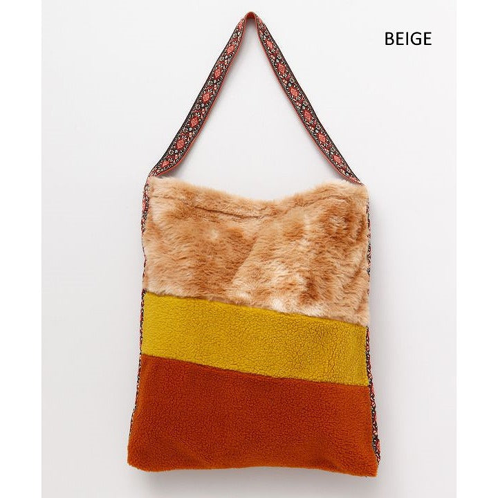 パミルBAG ファー トートバッグ ボヘミアン 秋冬 チャイハネ