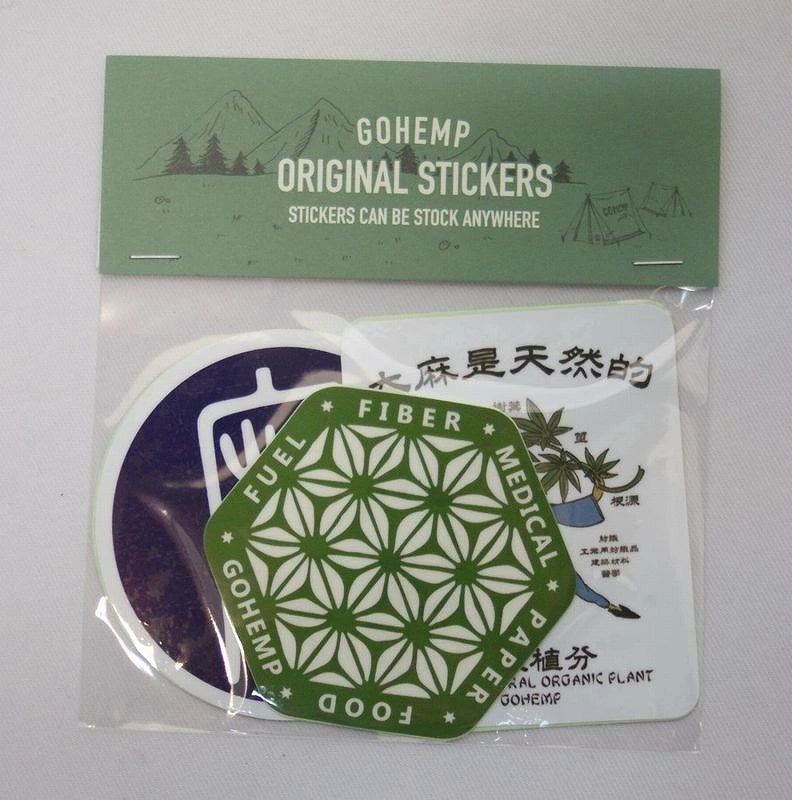 GO HEMP ゴーヘンプ ORIGINAL STICKERS PACK #F