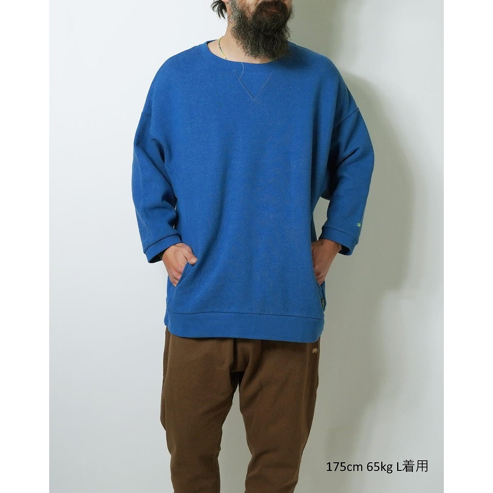 GOHEMP ゴーヘンプ THREE QUARTER SL CREW メンズ 秋冬 スウェット シンプル ビッグシルエット