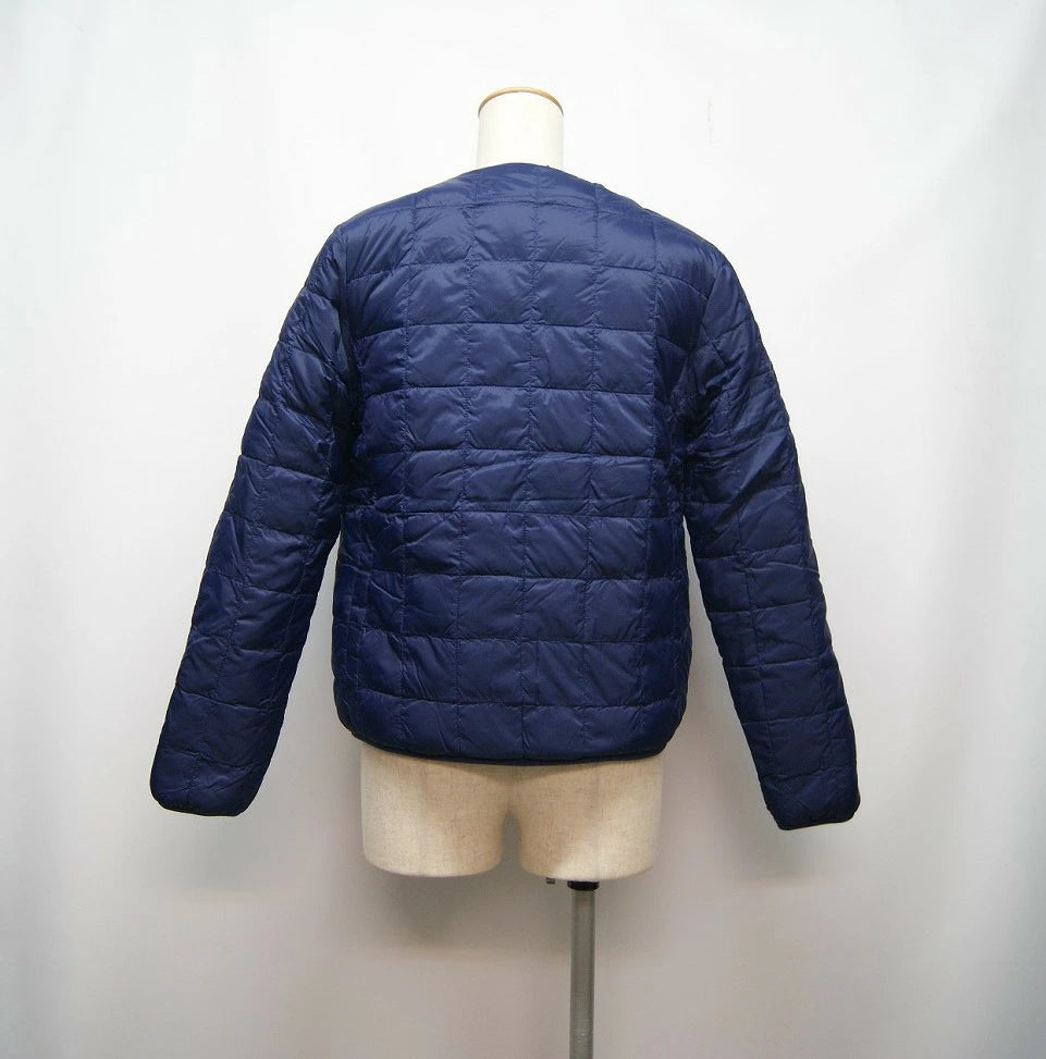 TAION DOWN×BOA REVERSIBLE CREW NECK JACKET ダウン×ボアリバーシブルクルーネックジャケット レディース 秋冬 NAVY×IVORY