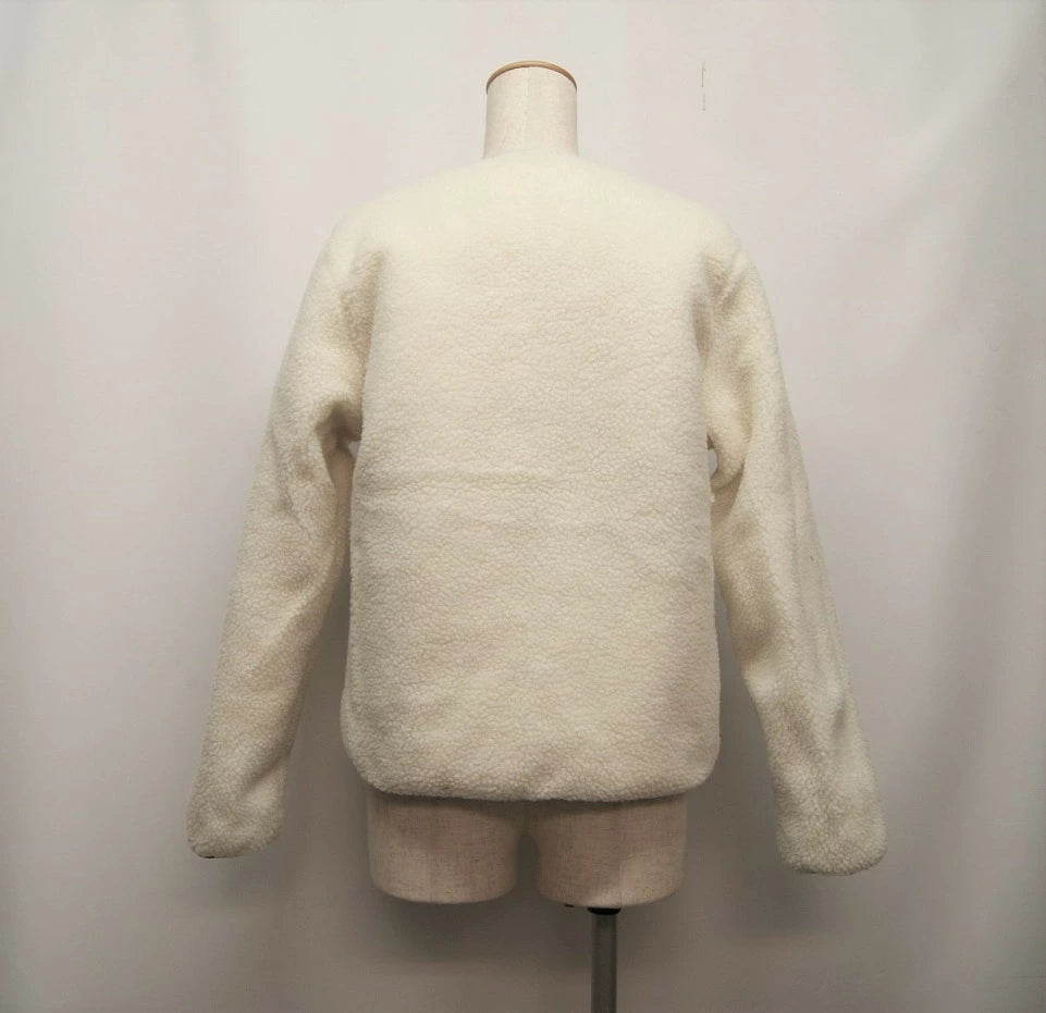 TAION DOWN×BOA REVERSIBLE CREW NECK JACKET ダウン×ボアリバーシブルクルーネックジャケット レディース 秋冬 NAVY×IVORY