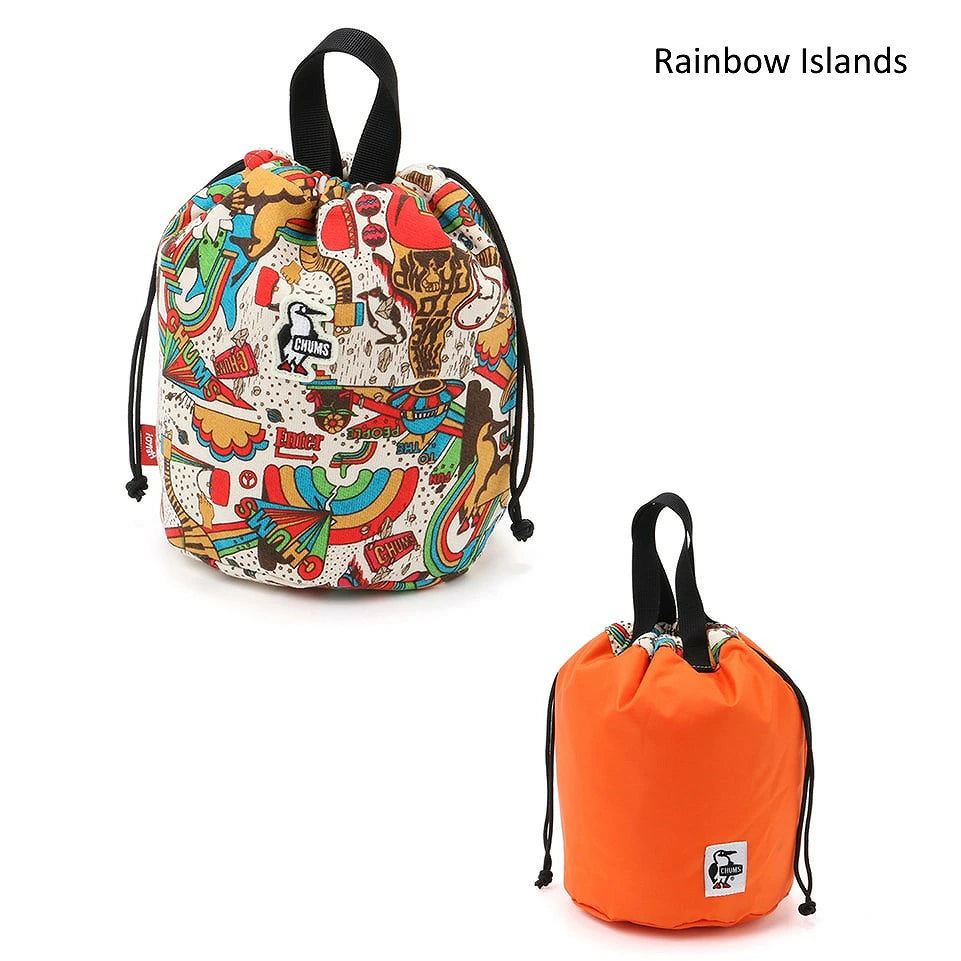 CHUMS チャムス リバーシブルミニバッグスウェット RV Mini Bag Sweat 巾着型ポーチ バケツ型トート