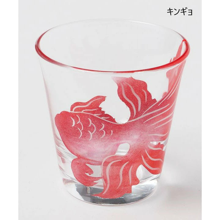 倭物やカヤ 夏の水グラス 金魚 クラゲ