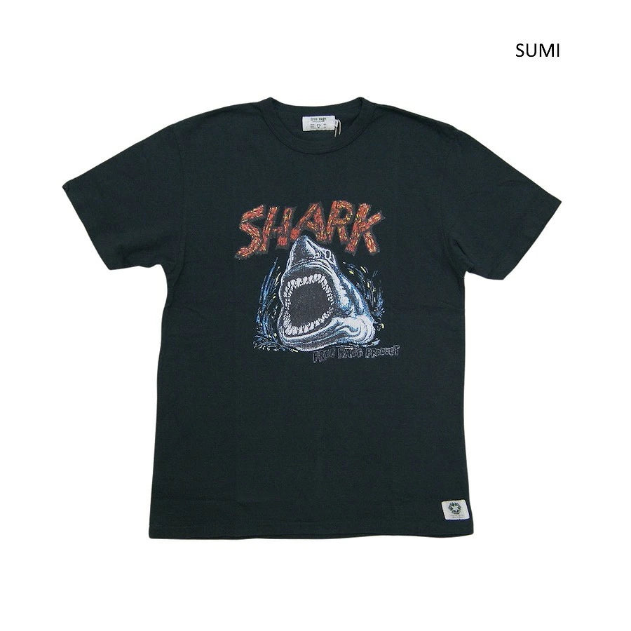 free rage フリーレイジ リサイクルコットンTシャツ SHARK シャーク サメ 鮫 メンズ レディース 春夏