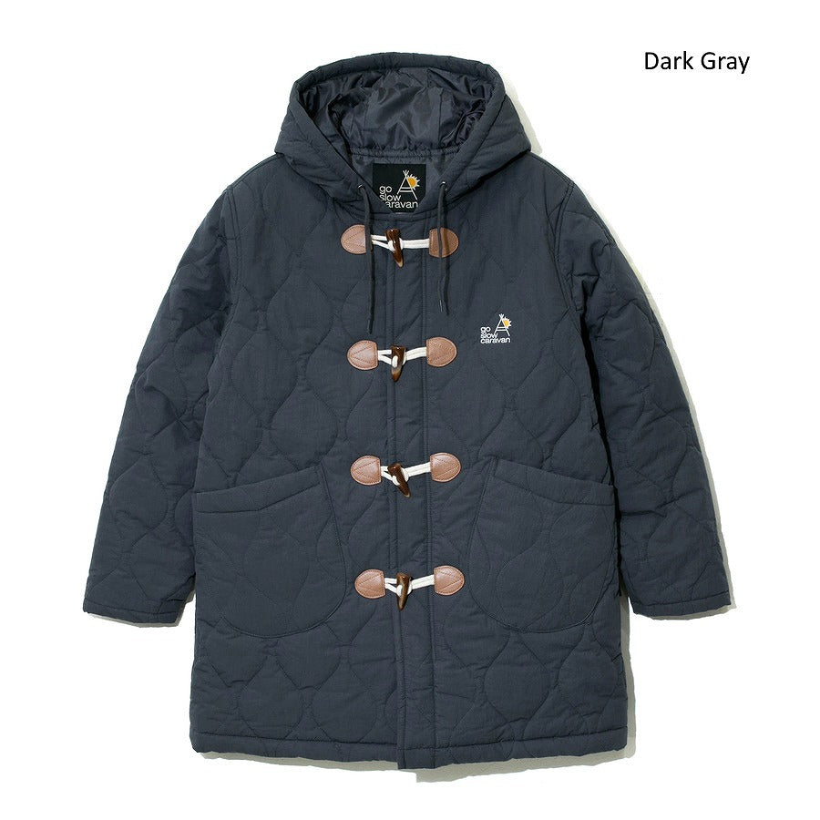 go slow caravan ゴースローキャラバン C/Nキルトパディングダッフルコート (MENS/WOMENS) 秋冬 メンズ レディース