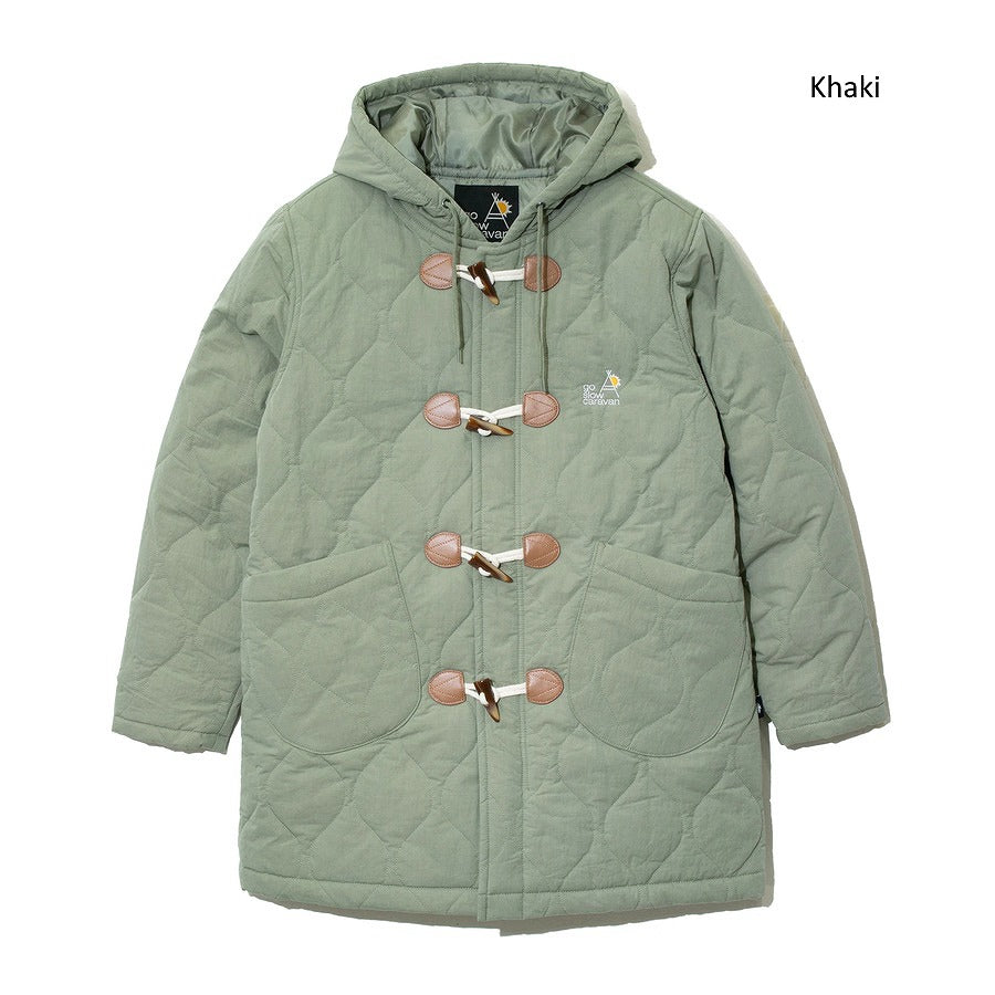 go slow caravan ゴースローキャラバン C/Nキルトパディングダッフルコート (MENS/WOMENS) 秋冬 メンズ レディース