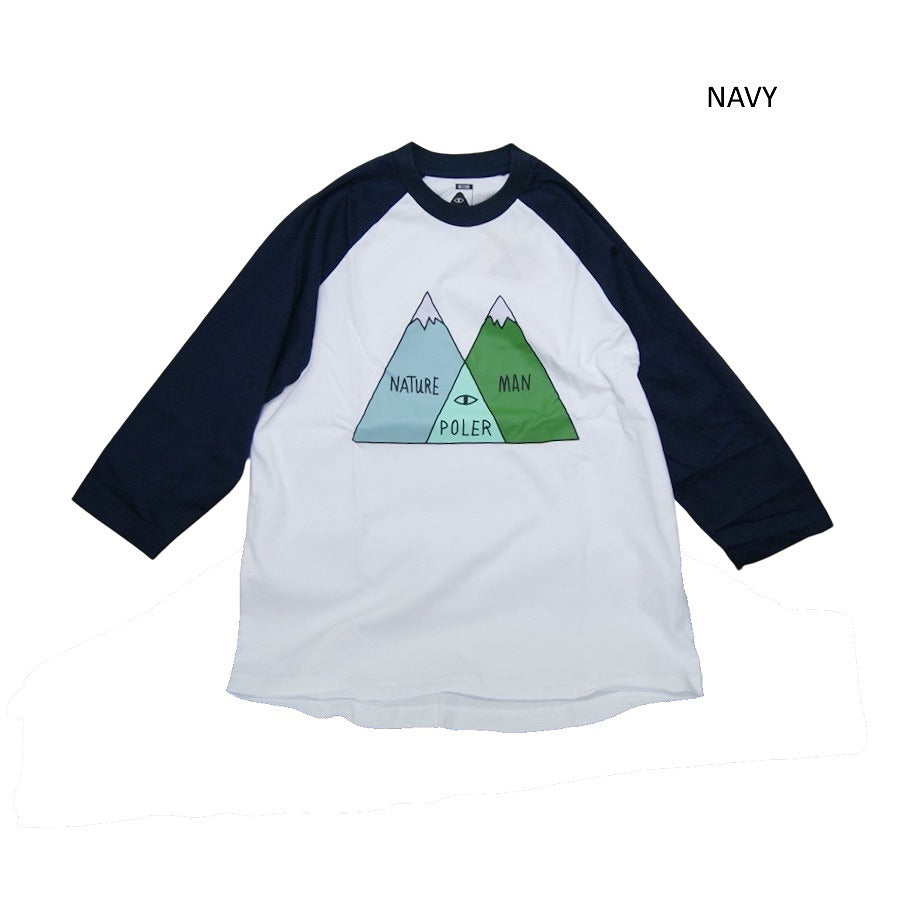 POLeR ポーラー VENN RAGLAN TEE メンズ ベースボールTEE 春夏 アウトドア ラグラン