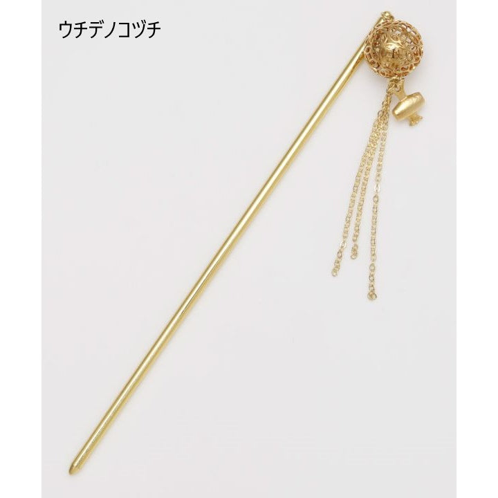 チャイハネ・amina 鈴はらいかんざし 一本挿し かんざし ネコ ひょうたん イチョウ 打ち出の小槌
