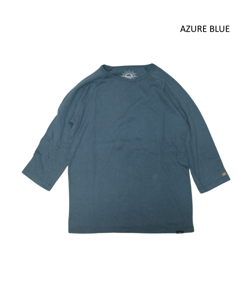 ゴーヘンプの定番インナー、サンブレンドウォーマーシリーズGOHEMP ゴーヘンプBASE BALL SLEEVE CREW ベースボールスリーブTシャツ メンズ9分袖Tシャツ インナー 秋冬 シンプル ラグランのコピー