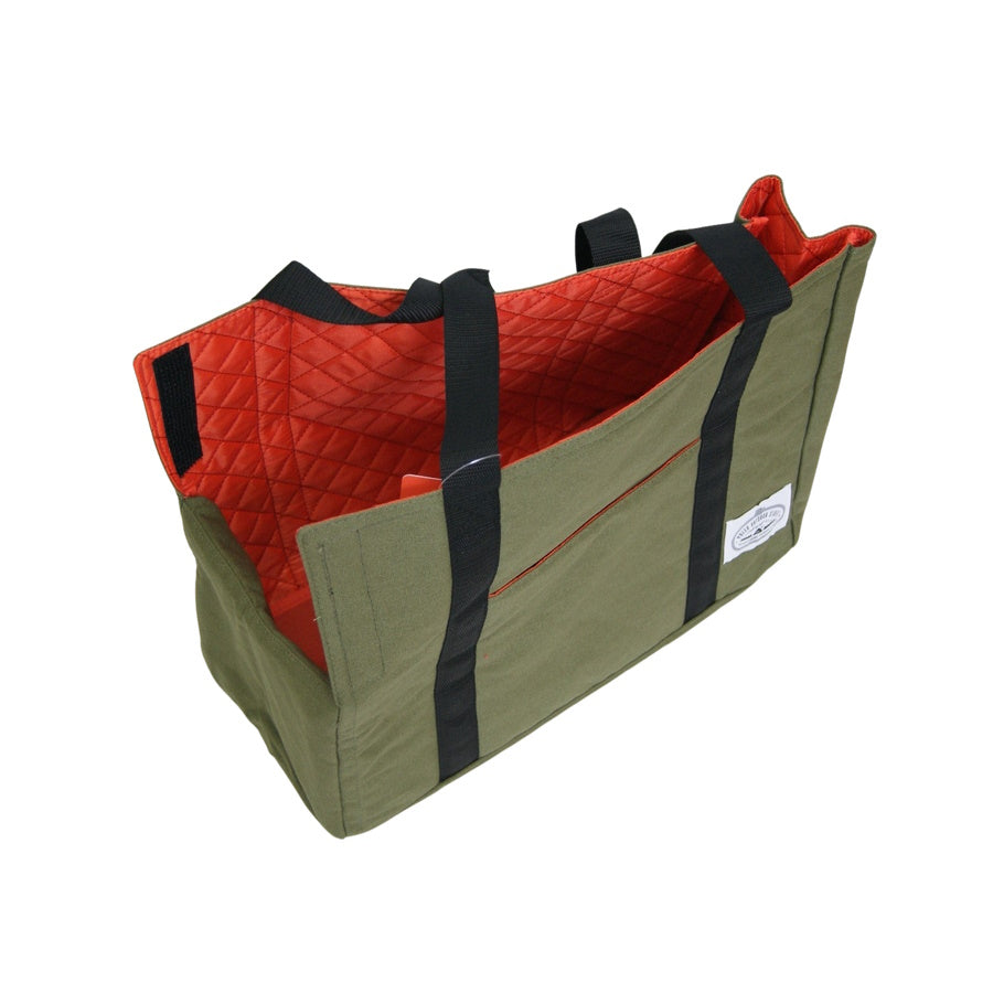 Poler 2WAY CARRY TOTE - OLIVE / ORANGE 2ウェイキャリートート 犬 バッグ キャリーバッグ 小型犬