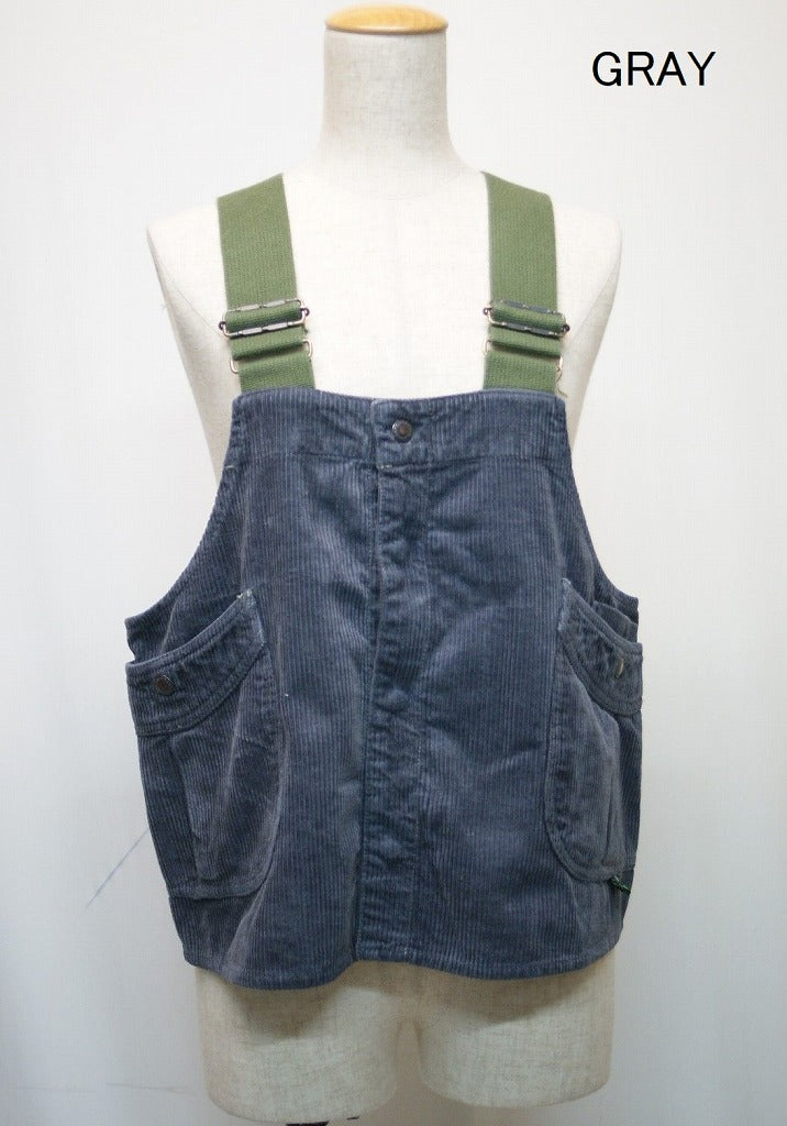 送料無料!ヘンプコットンによるコーデュロイ生地で仕上げたツールベスト SALE!! GOHEMP ゴーヘンプ VENDOR CRAFT VEST / 8W H/C CORDUROY(レディース)キャンプ アウトドア フェス ベスト